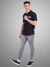 Mens Casual Half Sleeve Silver Button Shirt